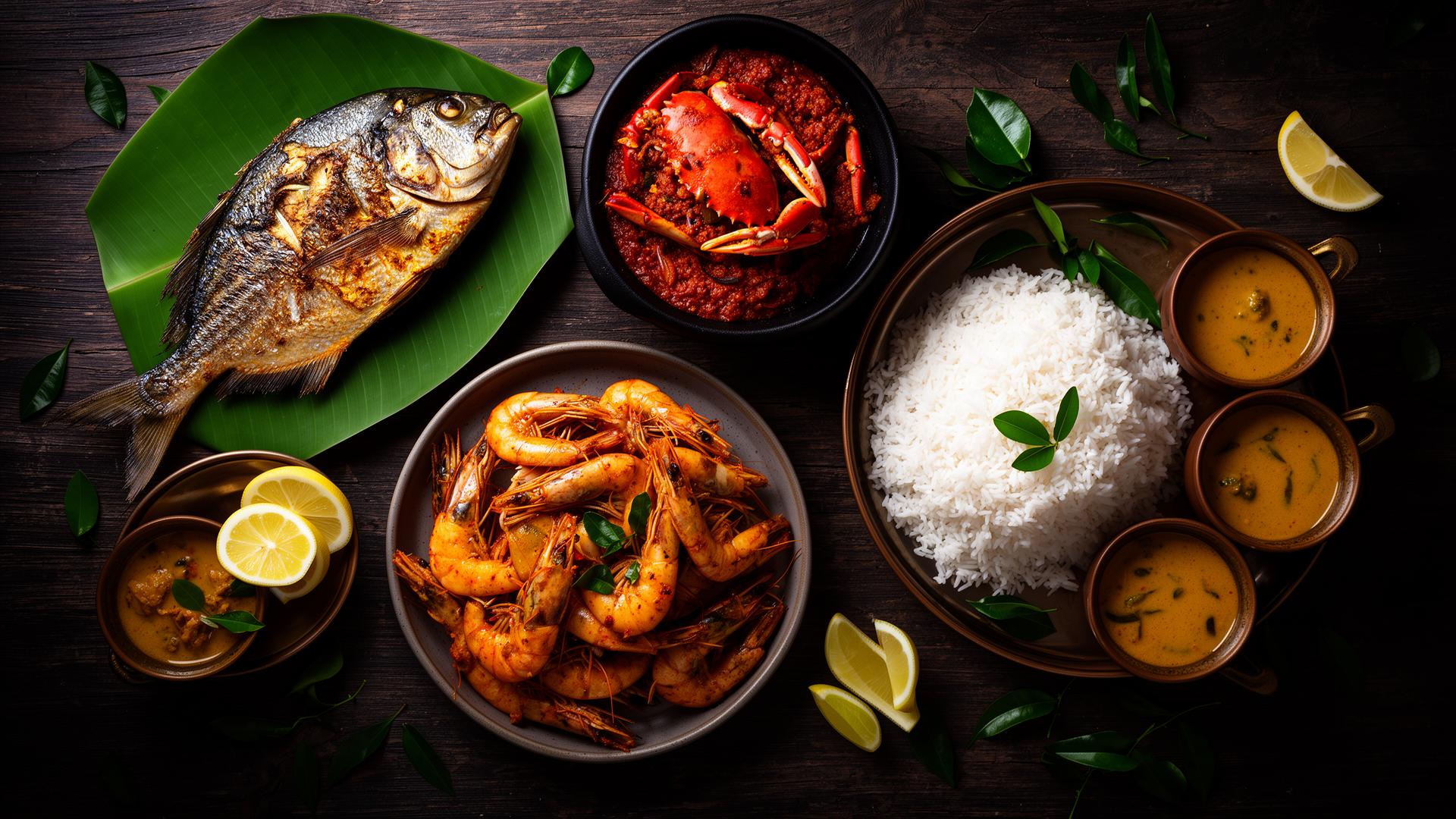 Coastal seafood platter